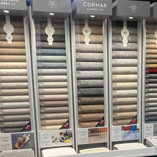 Cormar Carpets sample stand